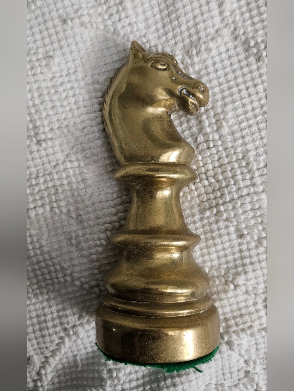Source Unknown Brass Horse Head Chess Knight Accent